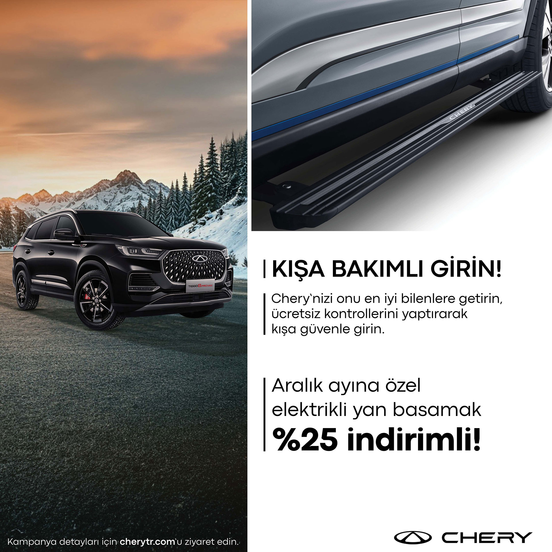 Chery ücretsiz 19 nokta kontrolü