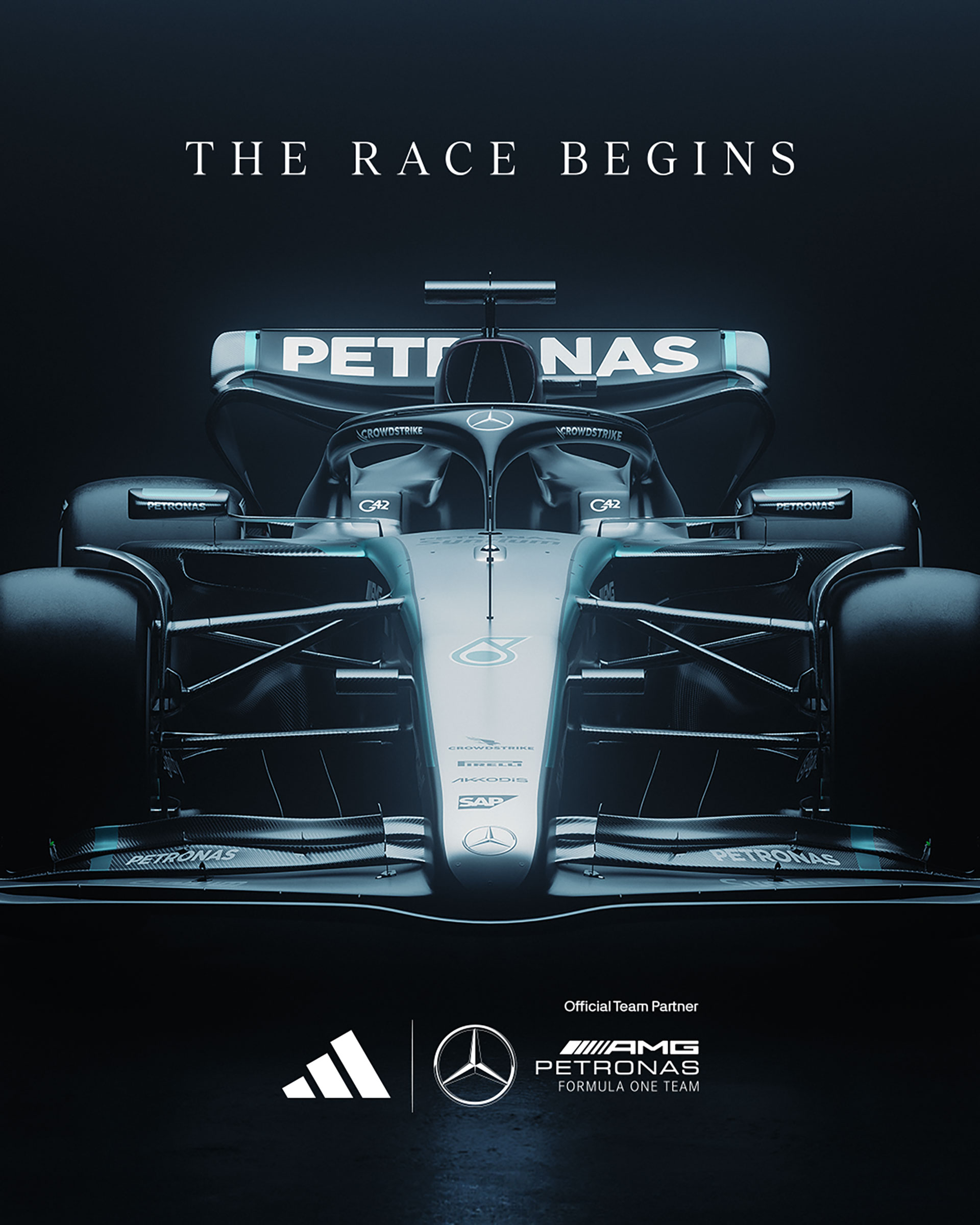 Adidas ve Mercedes, F1'de Bir Araya Geldi 1 Adidas ve Mercedes, F1'de Bir Araya Geldi