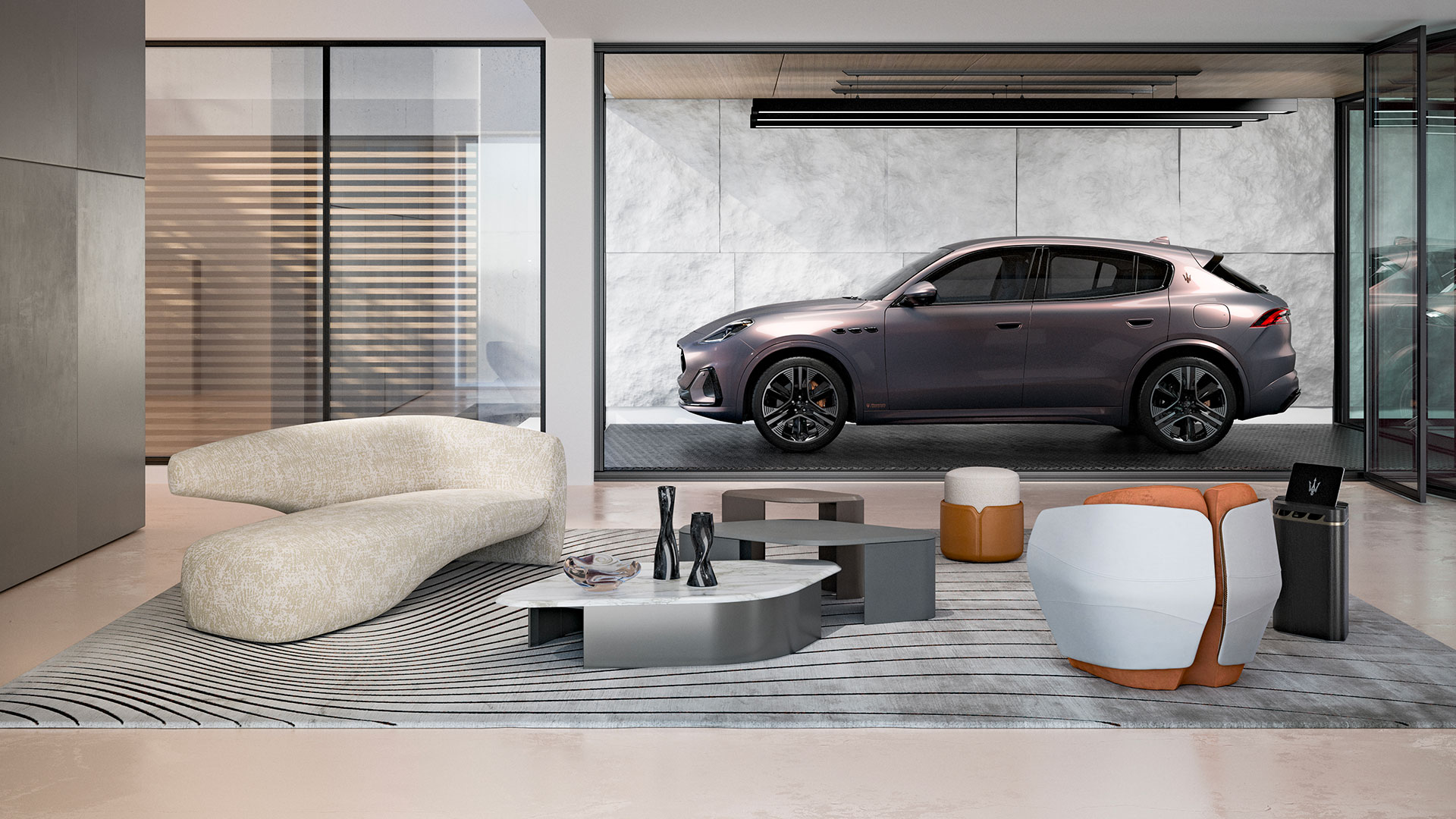 1744717679 Maserati Grecale Giorgetti Edition with the Giorgetti Maserati Edition interior design collection 1