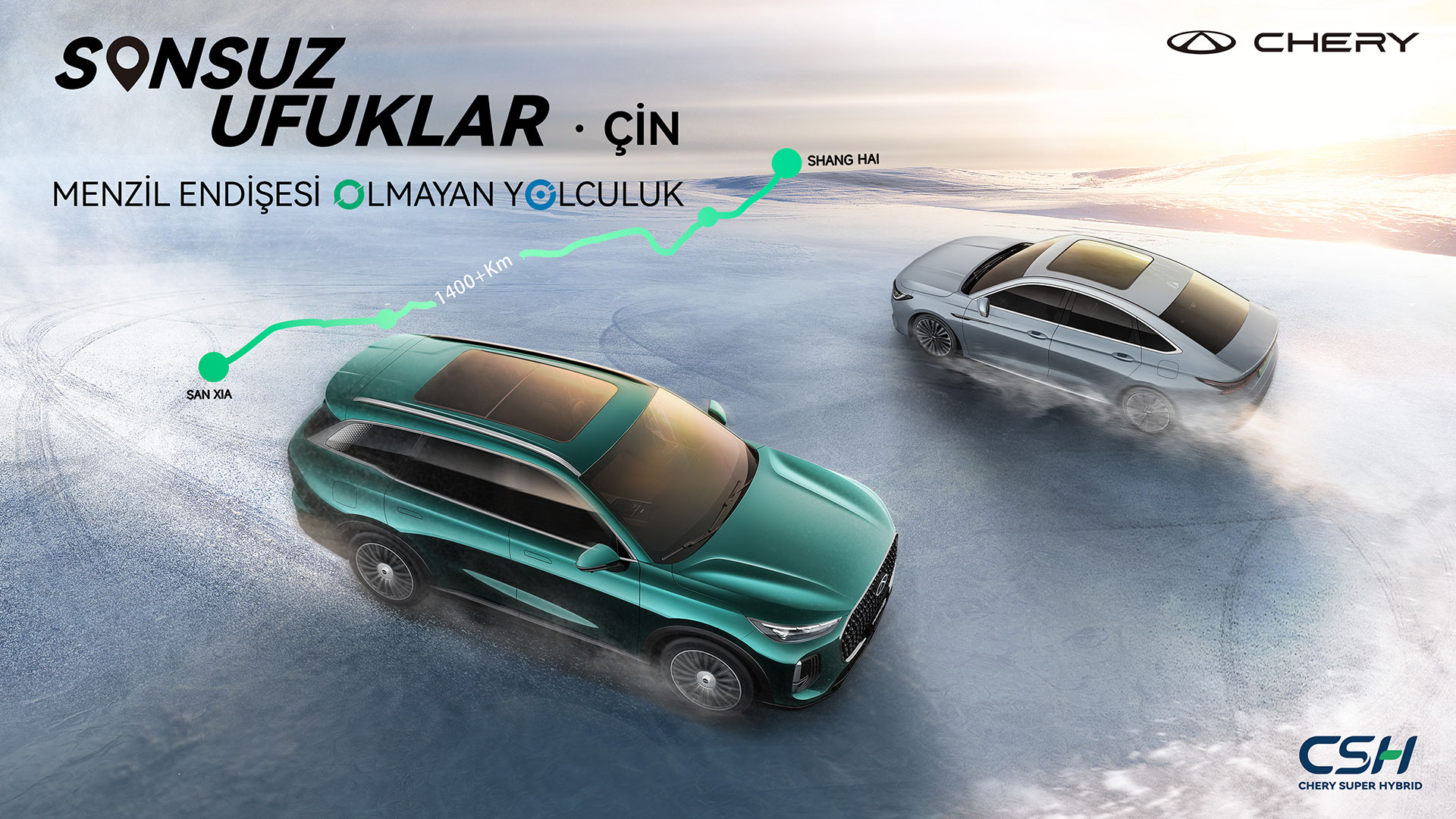 Chery hibrit testi, 1600 km'lik zorlu sınav