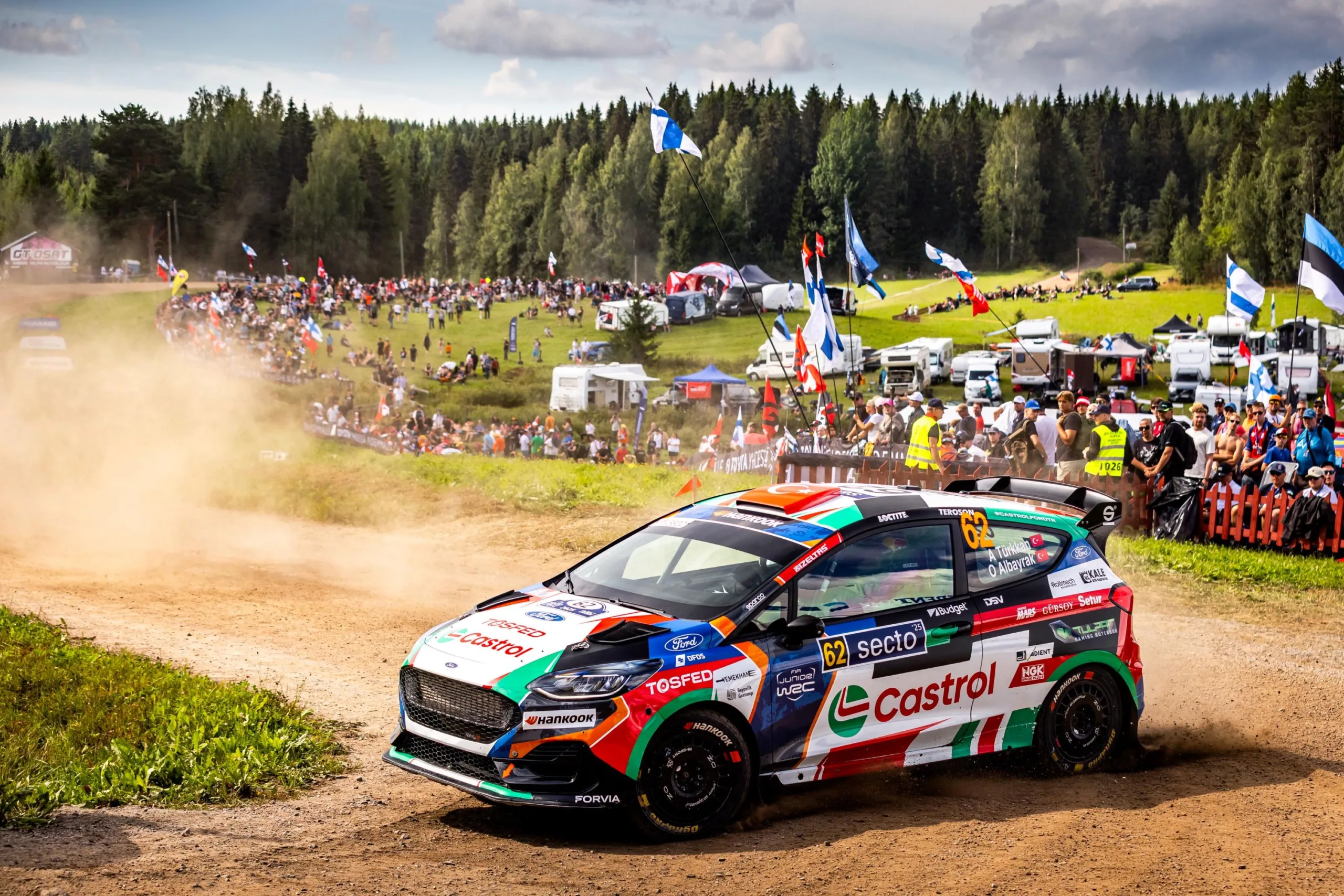Castrol Ford Team Türkiye takım pilotu Ali Türkkan ve co-pilotu Oytun Albayrak