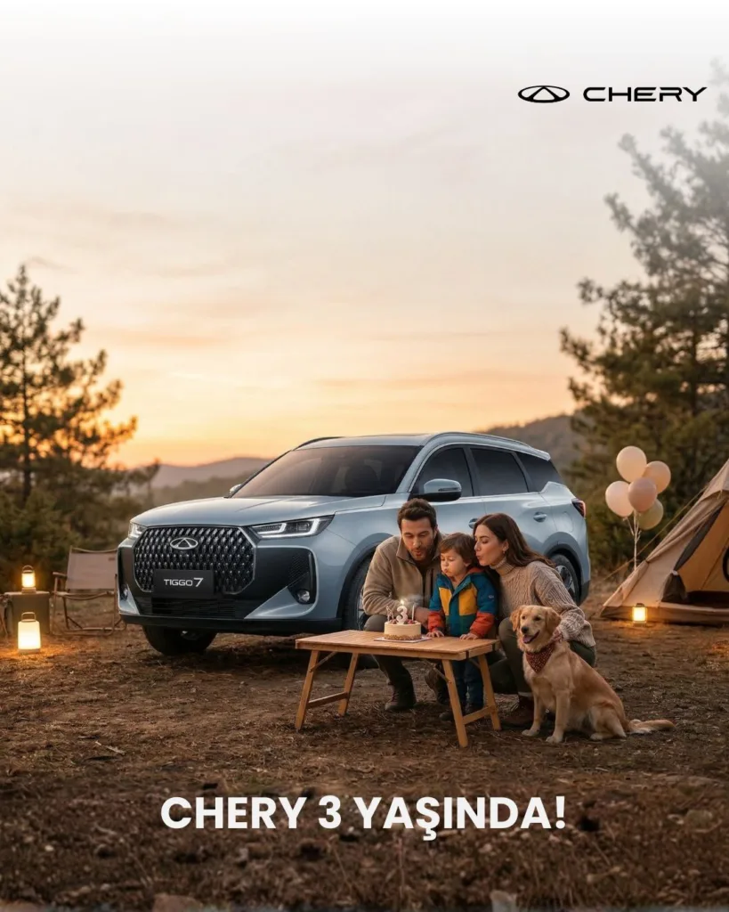 Chery 3 yaşında