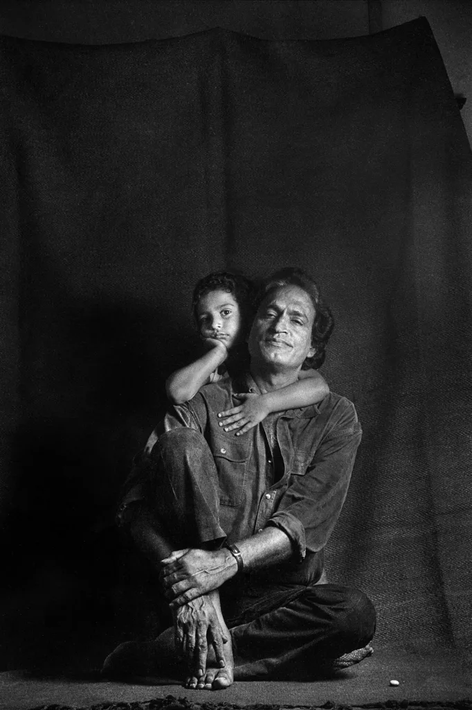Avani Rai and Papa posing for Nitin Rai, 1997.