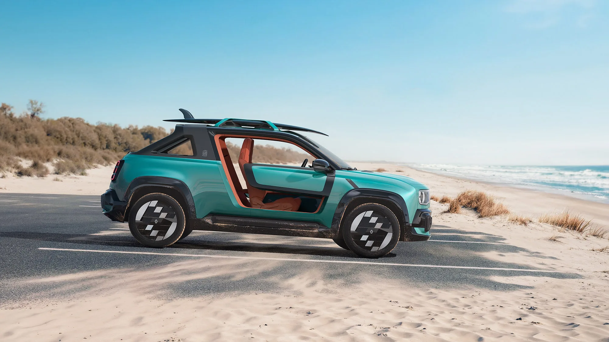 Renault 4 JP4x4 Concept tanıtıldı: Elektrikli “Beach Adventurer” Roland-Garros’ta sahneye çıktı 2 Renault 4 JP4x4 Concept