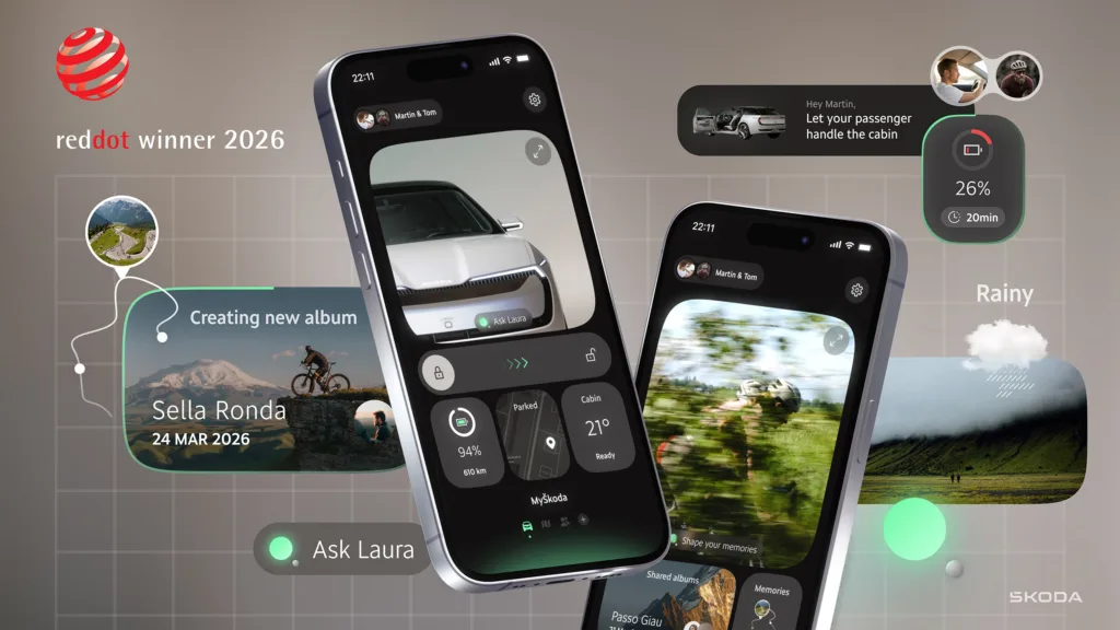 Škoda Vision App konsepti Red Dot Ödülü