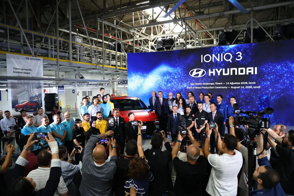 Hyundai Motor Türkiye, ilk elektrikli aracı IONIQ 3’ün üretimine başladı