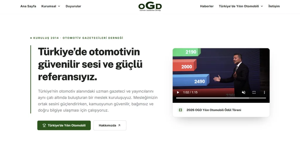 Otomotiv Gazetecileri Derneği’nin dijital mecraları yenilendi